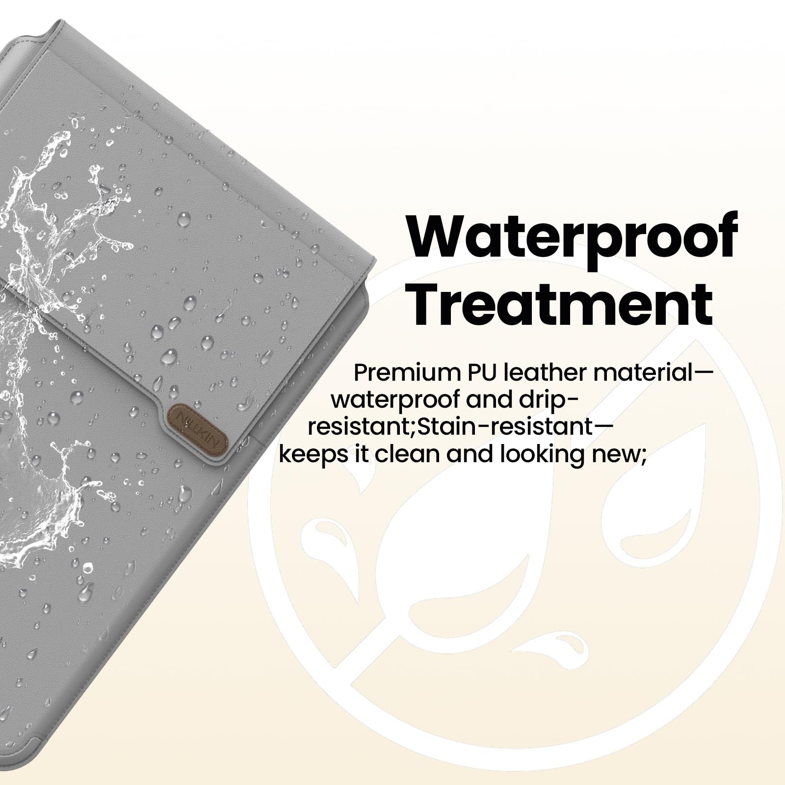 Nillkin Funda para portátil de 13 a 14 pulgadas con asa magnética, soporte ajustable y correa de mano, funda para portátil para MacBook Pro de 14 pulgadas/Huawei/Xiaomi/HP, gris