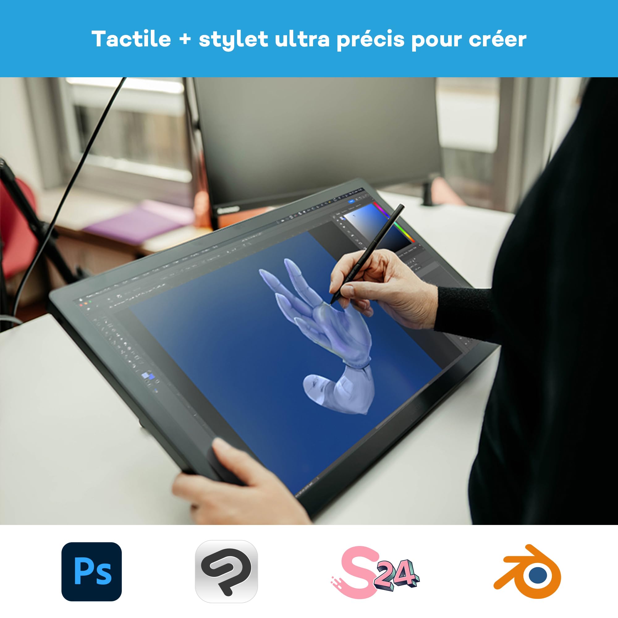 Wacom Cintiq 24 Touch (Édition 2025) – Tablette Graphique avec