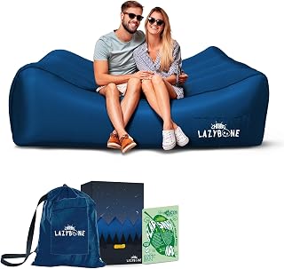 Chillbo Lazybone Inflatable Couch - Ultimate Inflatable Lounger for Maximum Chill - The Perfect Blow Up Couch for Music Festivals Or Inflatable Lounger for Camping