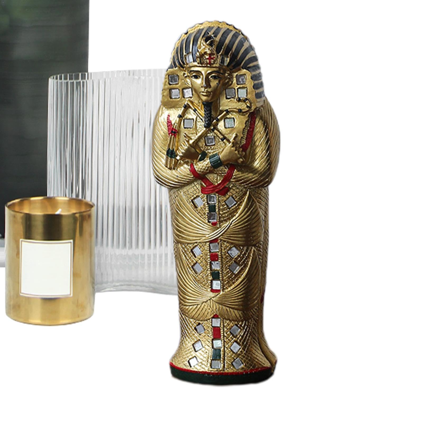 Amazon.co.jp: エジプトのファラオ像、樹脂エジプト神の像