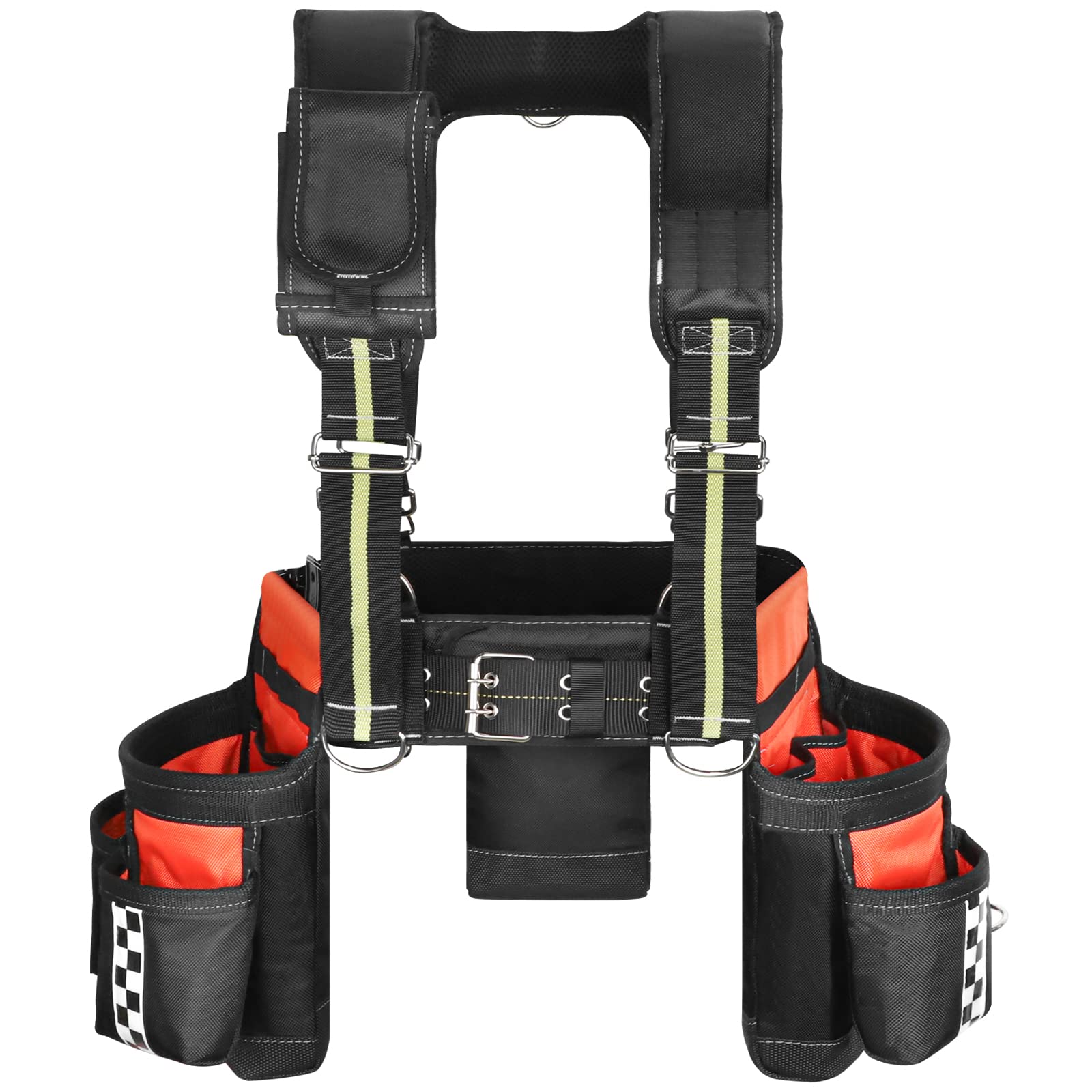 Buy Tool belt with suspenders for men carpenter, 20Pocket Pro Framer's