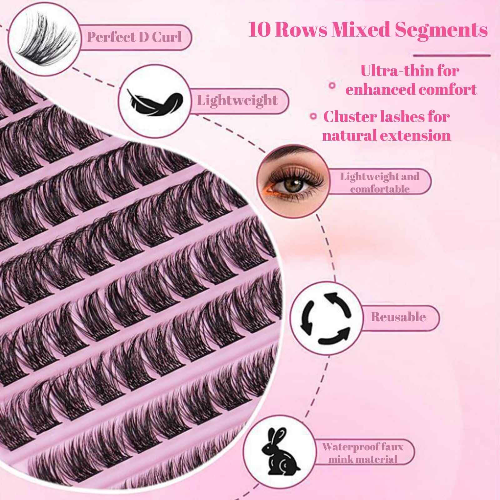 Fluffy Curl Lash Clusters - Image 4