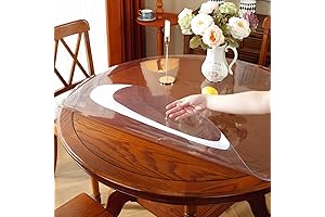 OstepDecor Round Clear Table Protector 60 Inch