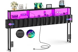 Unikito King Storage Headboard with Hidden Drawers