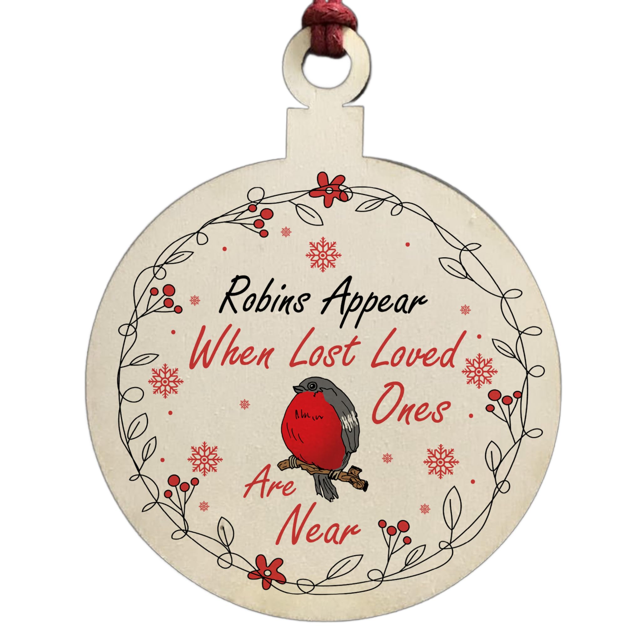 Robins Appear When Lost Loved Ones Are Near Christmas Tree Memorial Decoration
