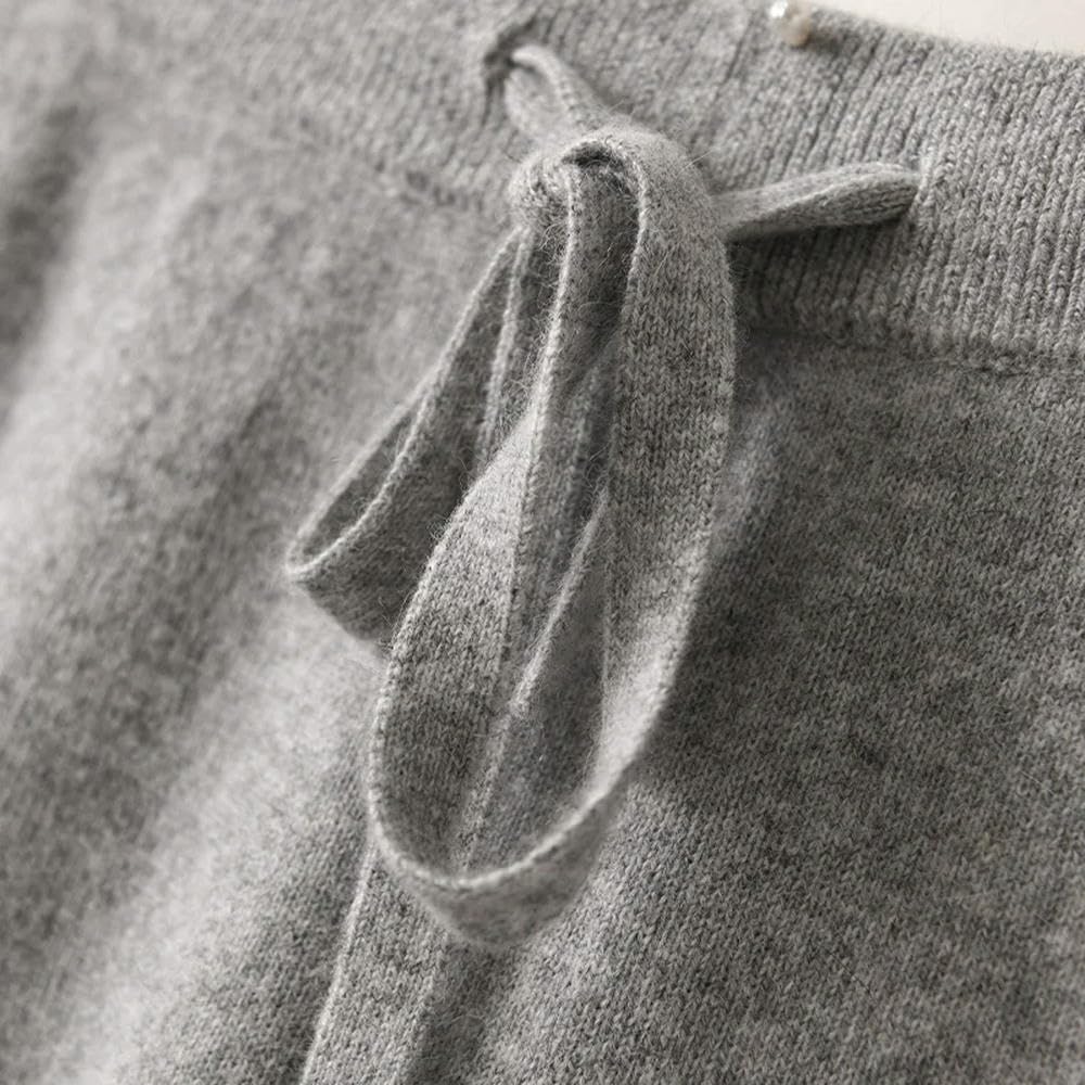 gonne da Donna Pantaloni A Gamba Larga da Donna Autunno E Inverno-Bianco-l