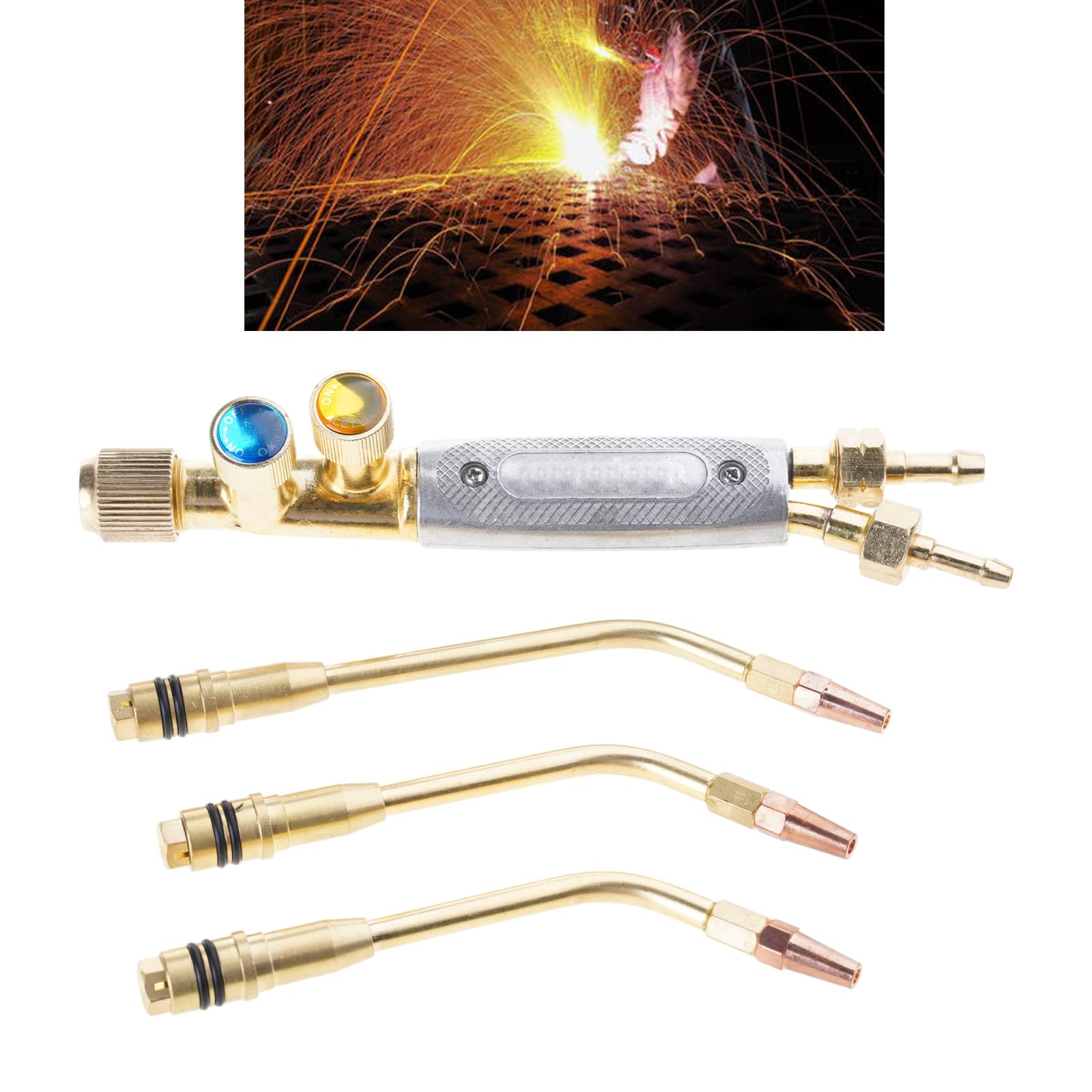 Soplete de propano de cobre, intensidad de llama ajustable, pistolas de soldadura para metalurgia, automoción y artesanía, quemador de propano