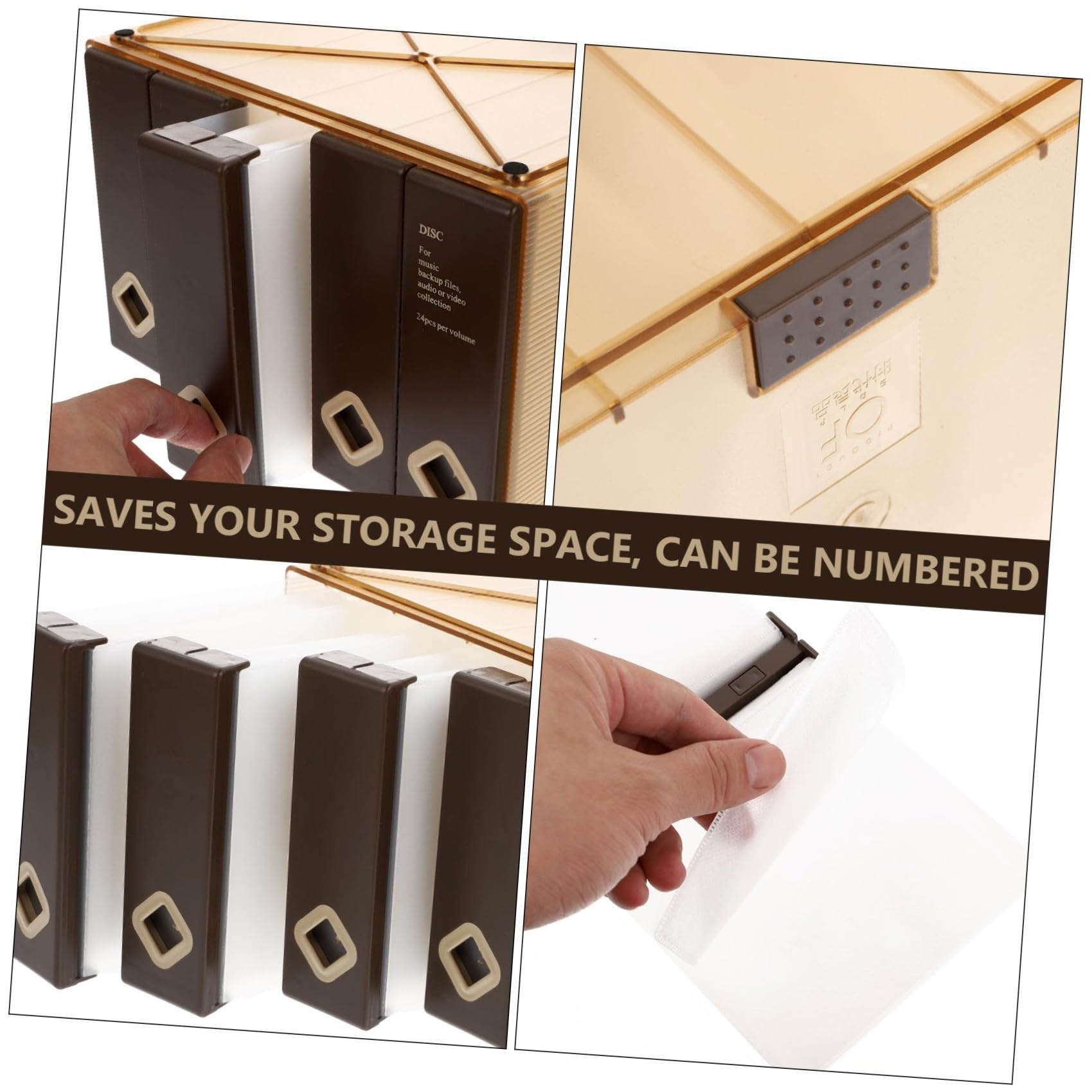 LABRIMP Custodia per CD capacità con Protezione Anti-Graffi Organizzatore per Dischi Portatile per Viaggi e Casa