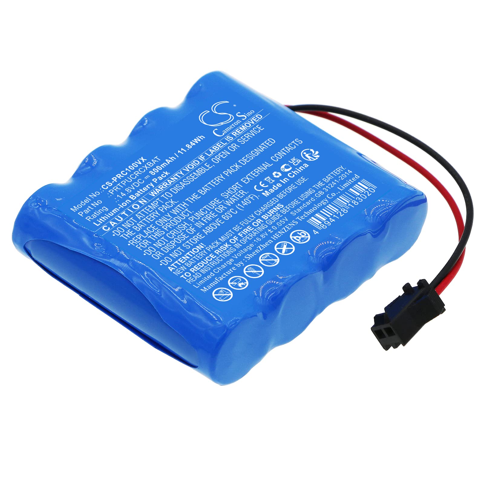 BCXY Battery Replacement for Pyle PUCRCX10 PRTPUCRCXBAT