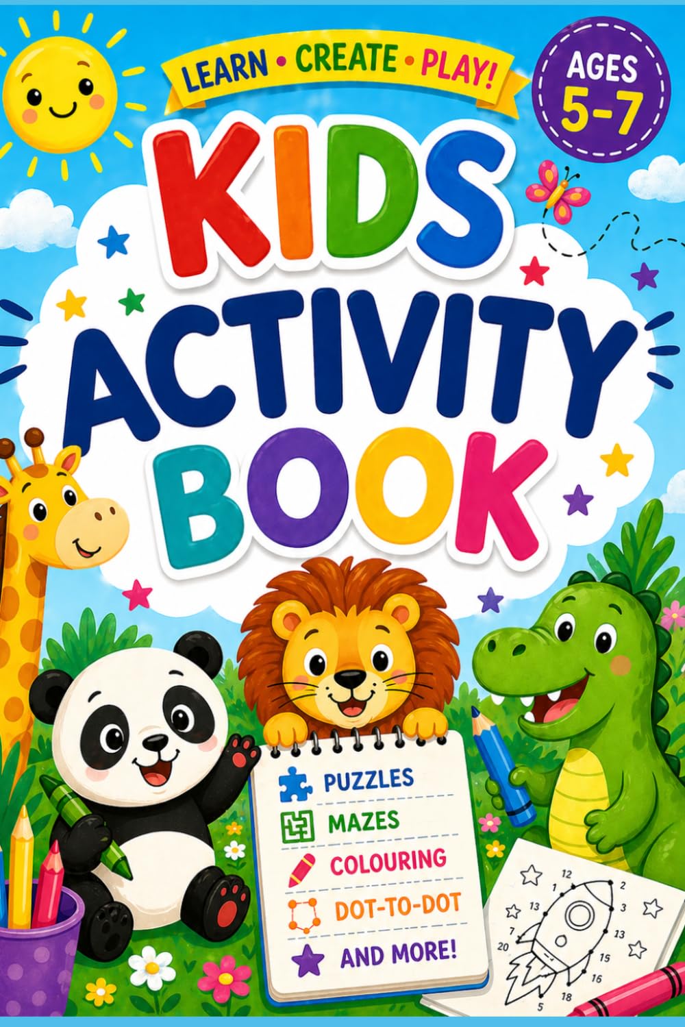 Kids Activity Book - Aged 5-7