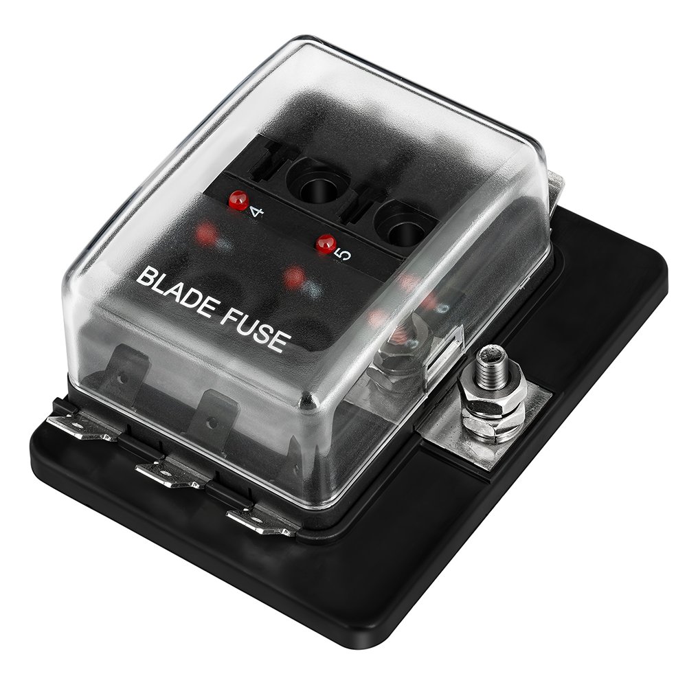 ライブロック 大きめ 横±33cm奥±28高±12 Amazon.com: 6-Way RV Fuse Block Blade Fuse Box DC12~32V 12V