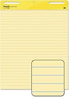 Vista 1 de 3M 651 Post-it - Almohadillas de caballete, rayadas, 25 x 30, amarillas, dos almohadillas de 30 hojas/cartón