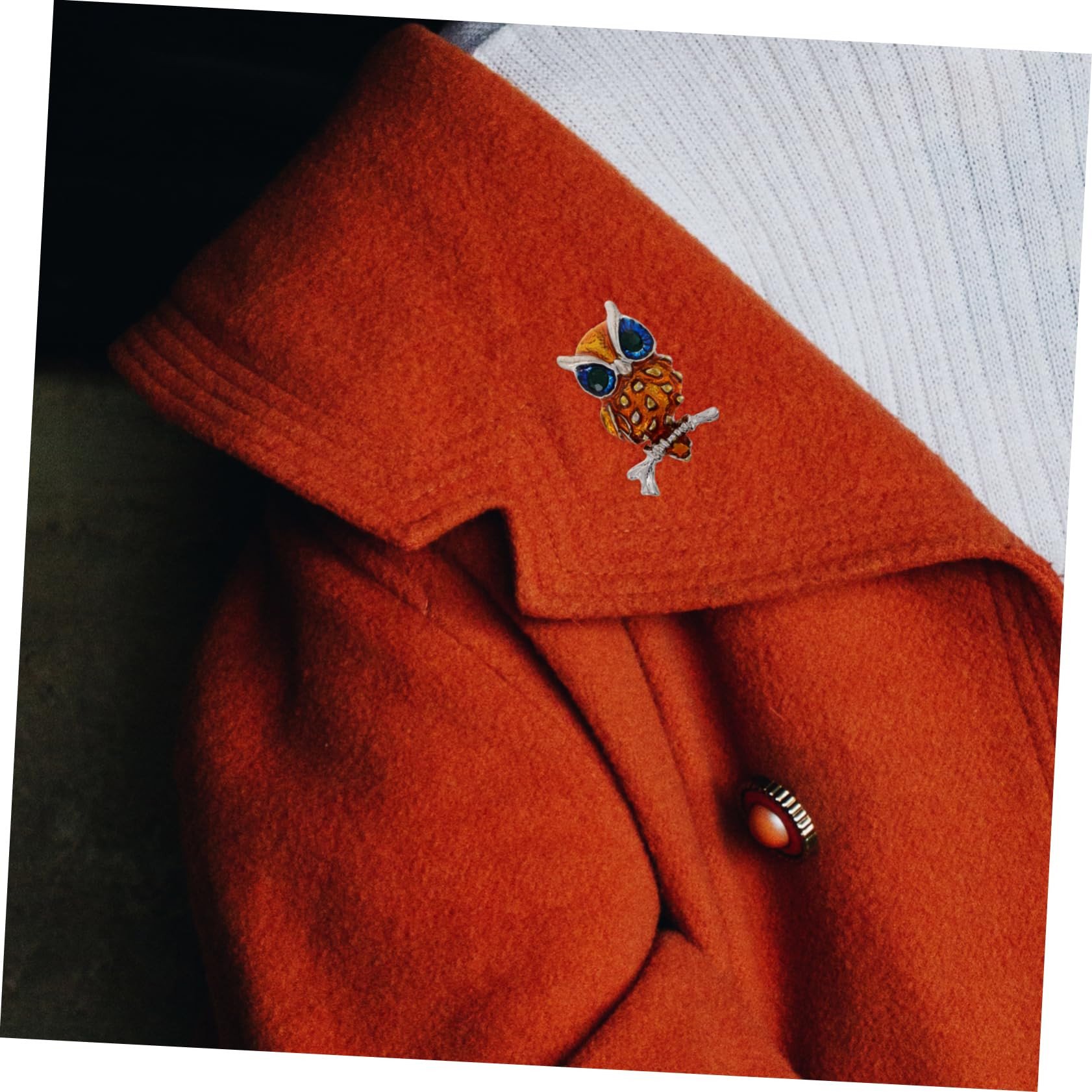 Broches con Forma de búho, joyería de Moda única para Hombres y Mujeres, símbolo Masculino
