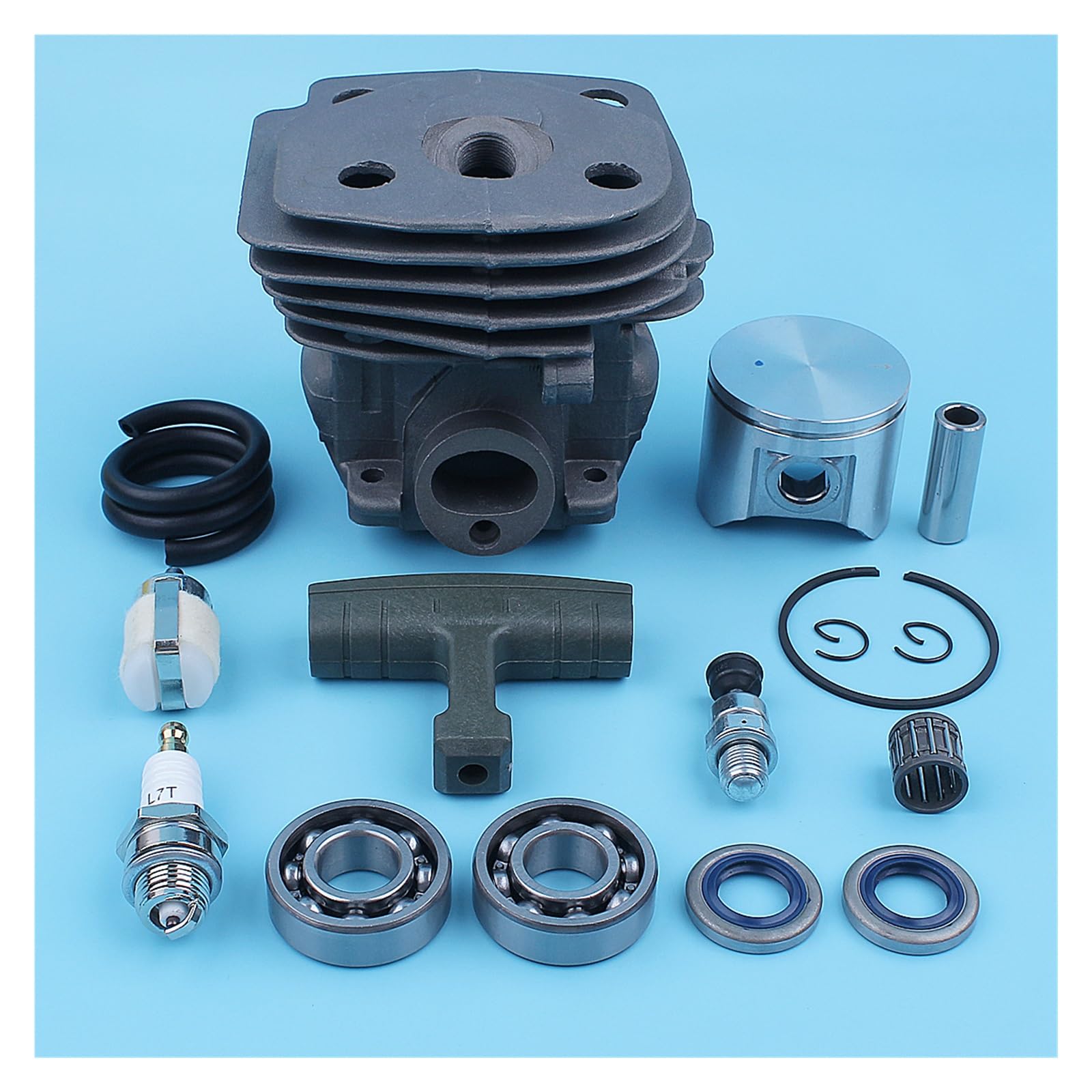 for Nikasil Plated Cylinder Piston Kit for Husqvarna 357XP 357 XP 359 for EPA Chainsaw 537157302 537248502 Crank Ball Bearing Spare Part