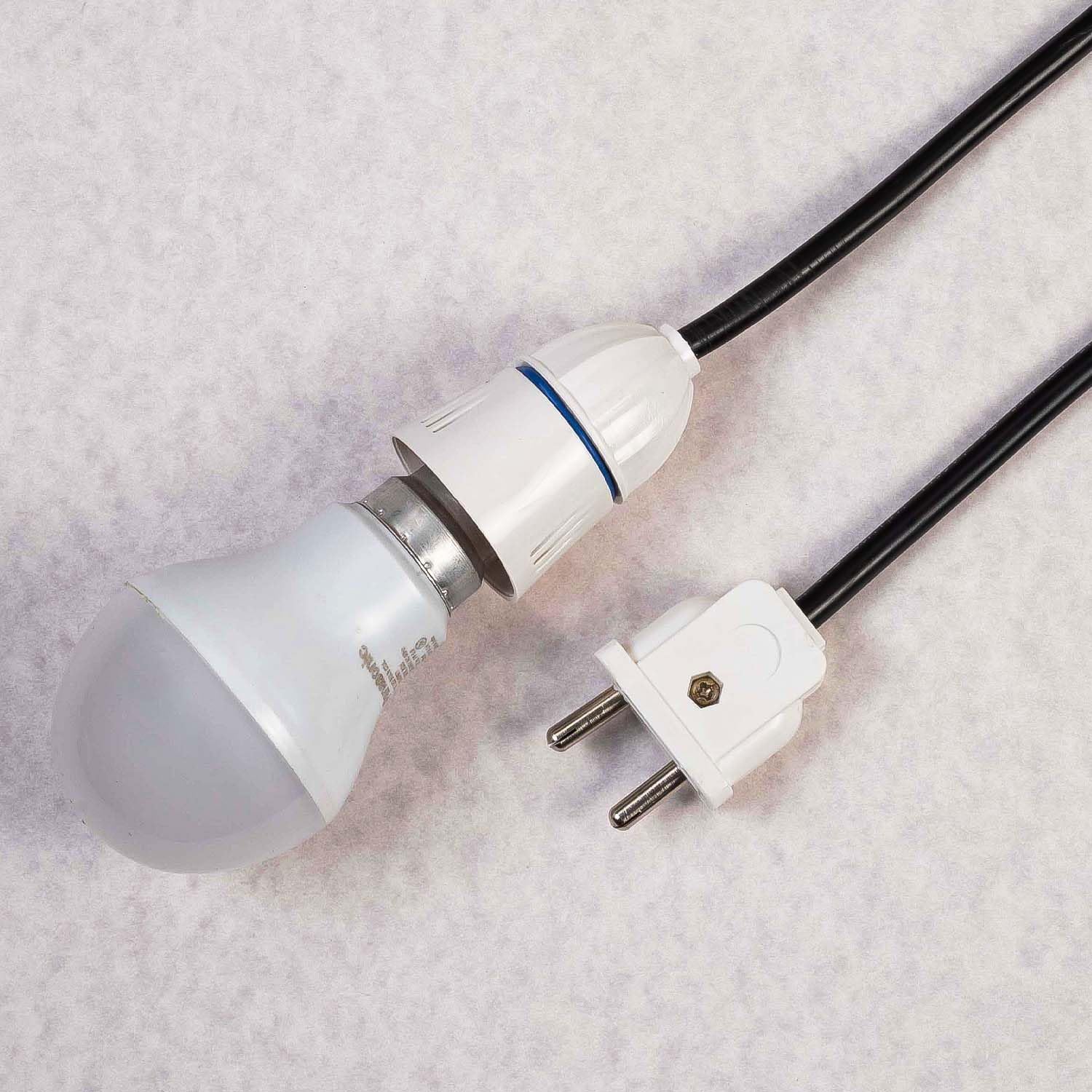 Ocko Bulb Holder with 0.5 MM Extension Cable with Flexible Wire & 2-Pin Plug for Multipurpose use (15 Meter)-image-41