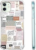 Vista 73 de Cubierta de Teléfono con Versículos de la Biblia y Citas Cristianas de Jesús en Collage, Funda Protectora Suave de TPU de Moda para iPhone 16 Pro, #1