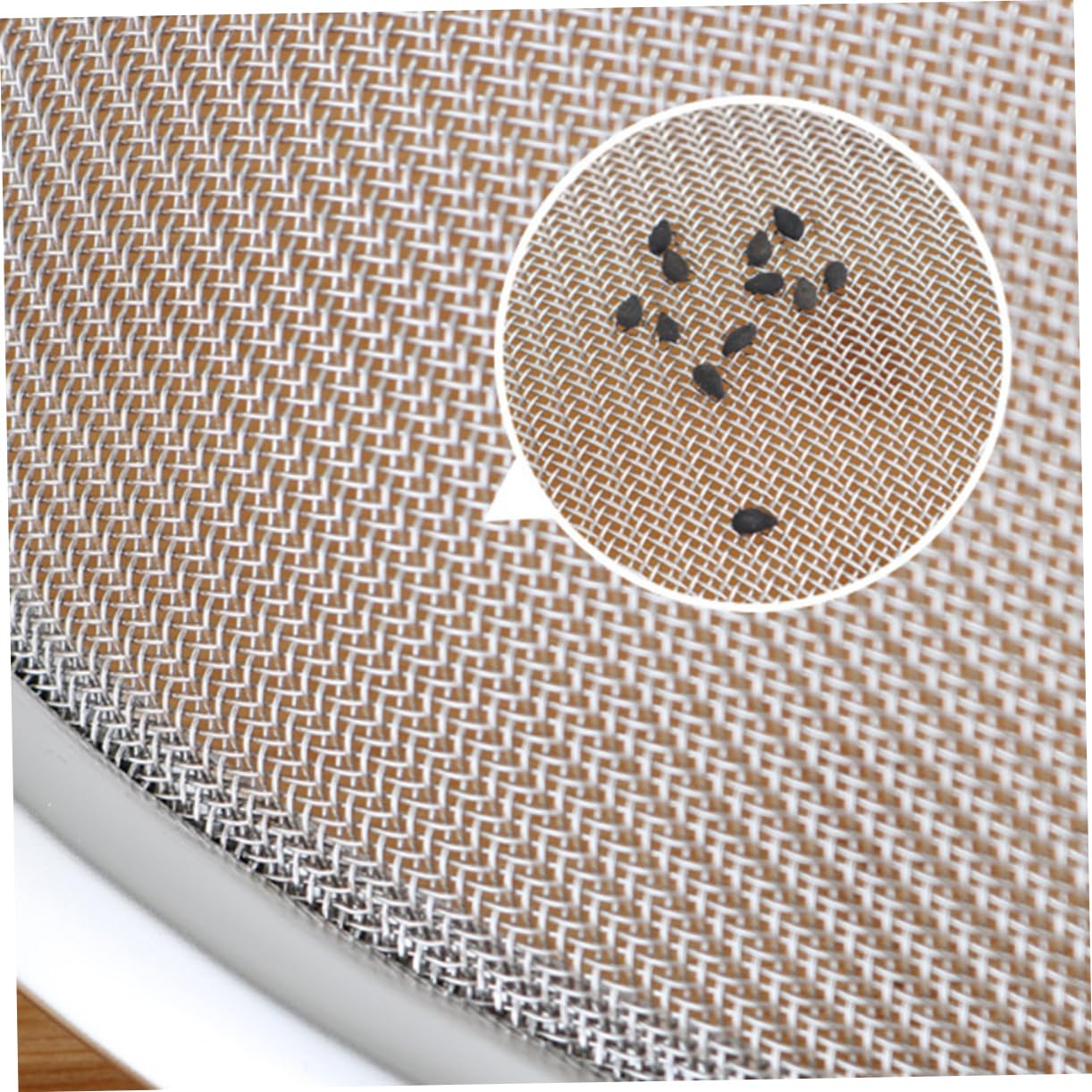 VALICLUD Colador de Malla Inoxidable con Doble Asa para Cocina Colador Multifuncional para Arroz Verduras y Escurrir Pasta