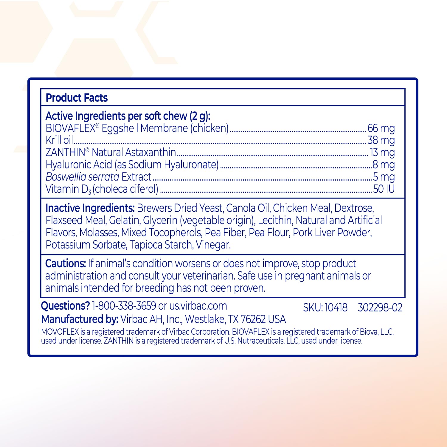 MOVOFLEX Advanced Soft Chews Hip and Joint Support Supplement for Small Dogs 60 Count by Virbac - image 6