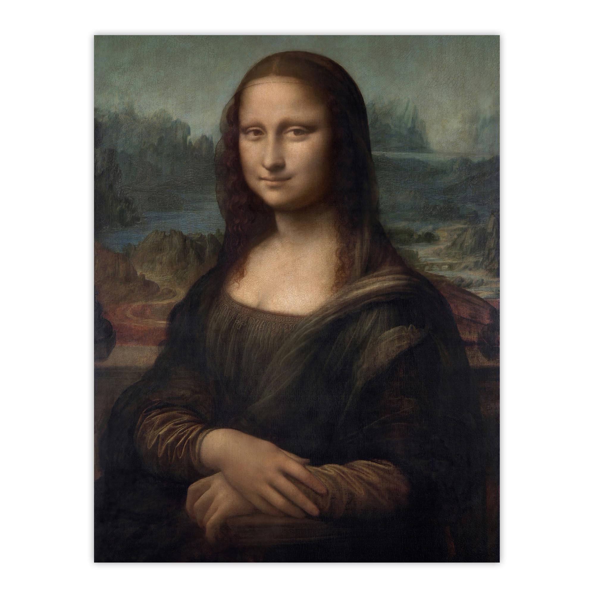 Artery8 Mona Lisa del Giocondo da Vinci Wall Art Print Poster W18" x H24"