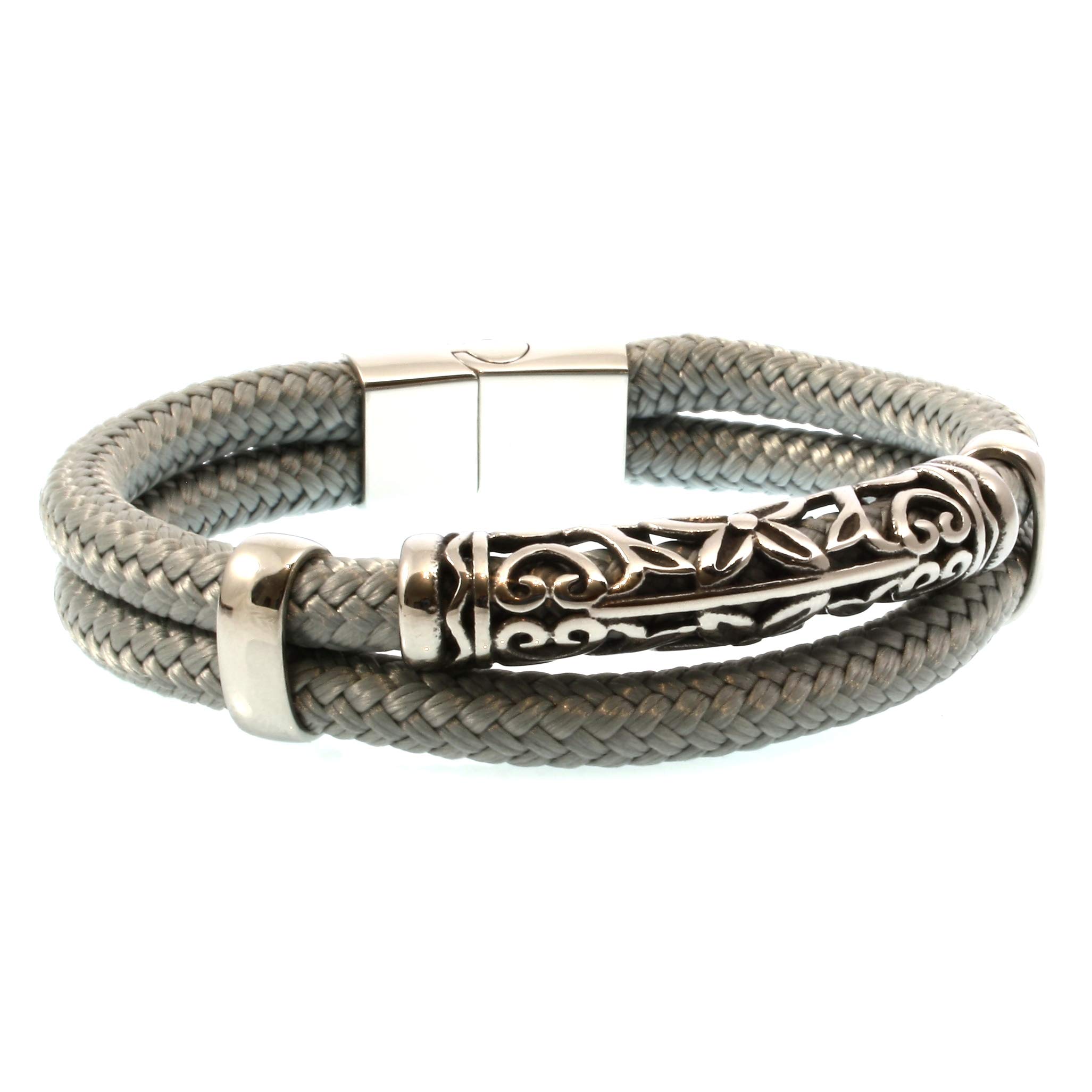 Segeltau-Armband XO ST Grau Männer Herren