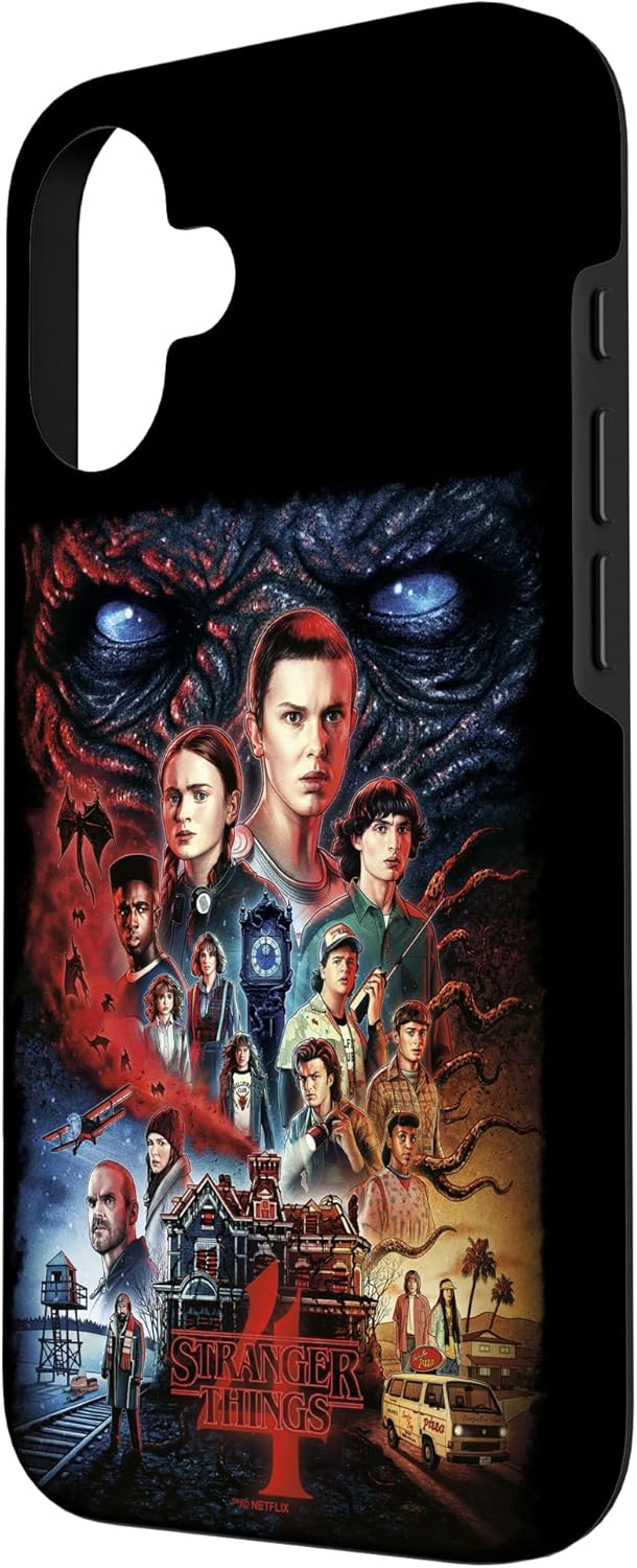 Stranger Things 4 Character Collage Poster Case for iPhone 16