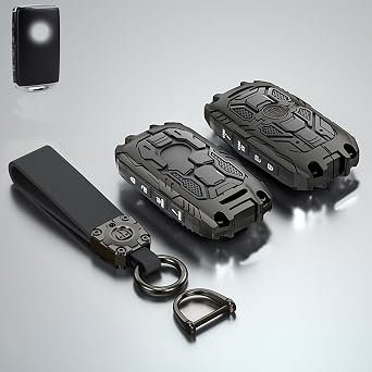 Mecha Heavy-Duty Automobile Remote Control Key Fob Cover Keychain Fits for 2025 2024-2019 Mazda CX-5 CX-30 CX-50 CX70 CX90 3 6 CX-9 MX-5 Miata Key Shell