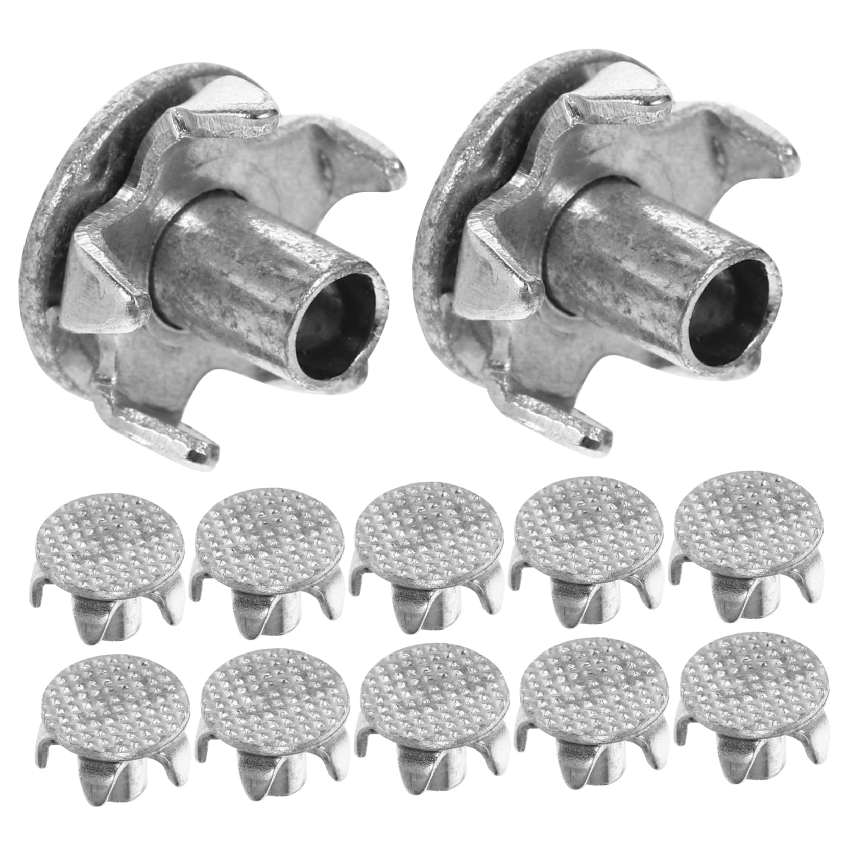 SAFIGLE15pcs Crampon Nails Anti Slip Shoe Footwear Spikes Climbing Anti-slip Spikes Snow Shoe Spikes Winter Ice Grippers Ice Studs Shoe Safe Crampon Spikes Replacement Steel