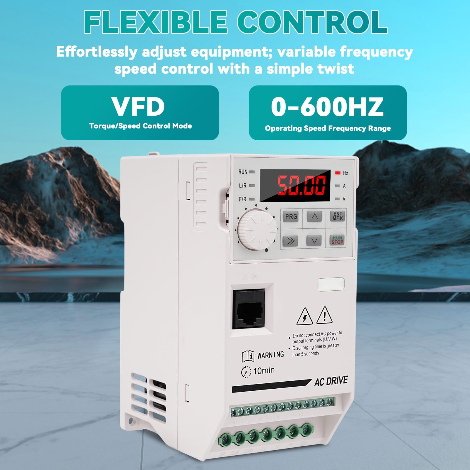 Inverter 220 380 Convertitore di Frequenza Trifase Frequency Converter VFD Monofase 220V Ingresso a Trifase 380V Uscita per Controllo Velocità CNC Motore Mandrino 2.2KW