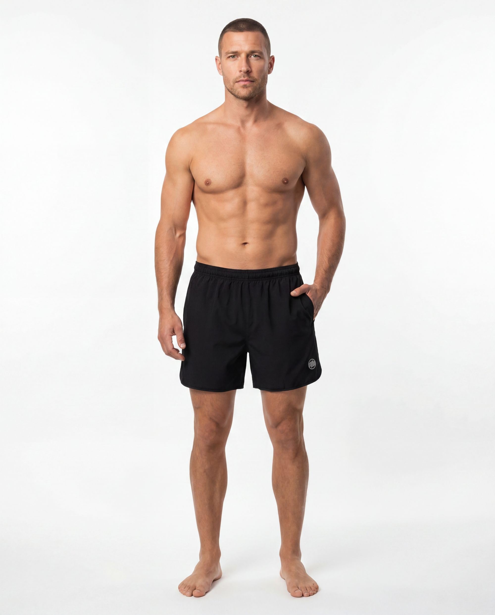 PITBULL - Shorts Herren Performance Pro, Kurze Hosen Herren, Sporthose | Elastischer Bund, Herren-Shorts 4-Way Stretch, Sport Kurz Hose, Trainingshose Fitness Training
