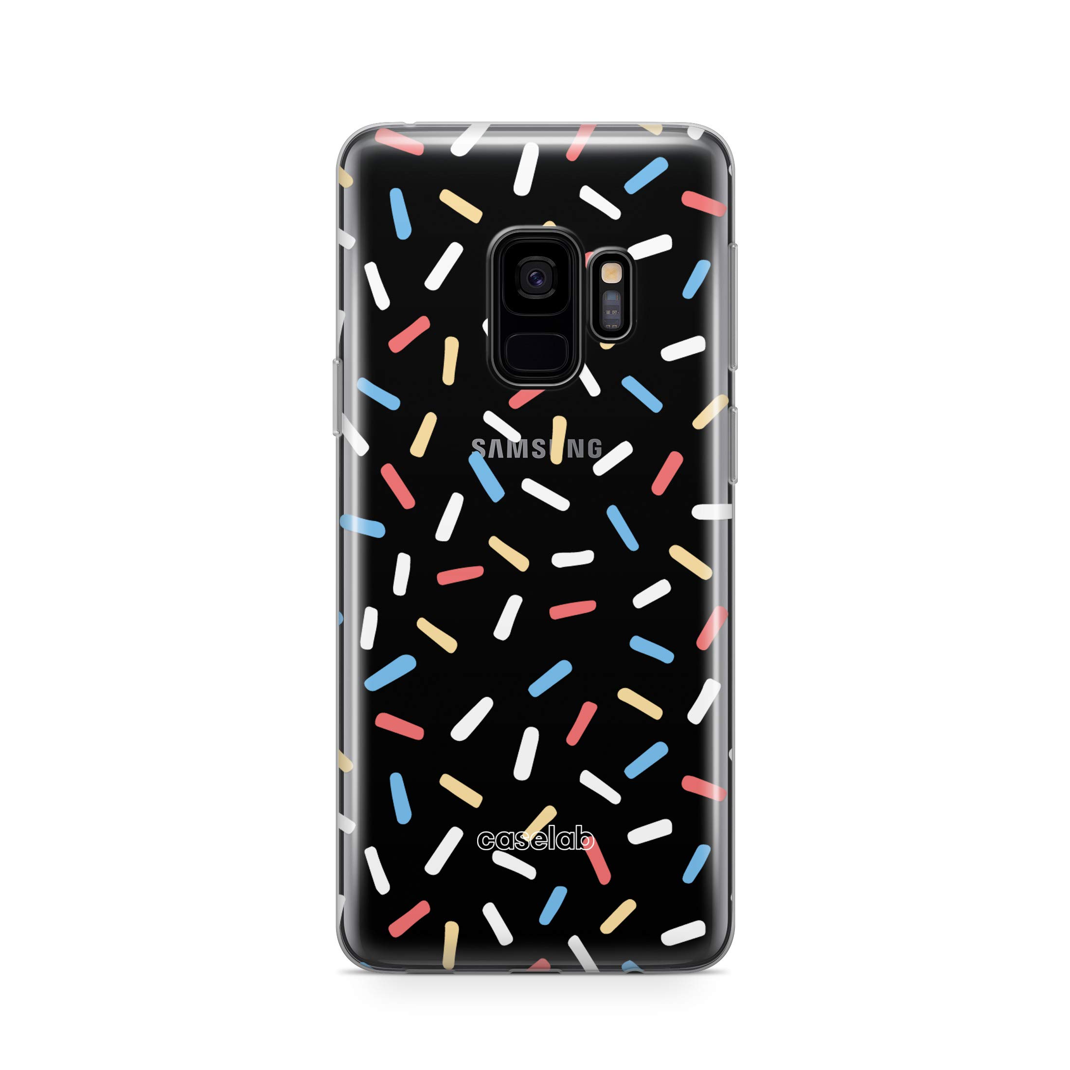 CasesLab Samsung S9 Plus Şeffaf Telefon Kılıfı - Confetti Classic
