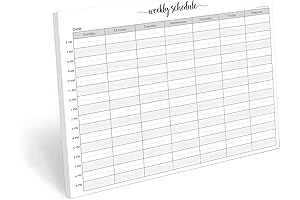 2021 Hourly Planner Notepad: Weekly Schedule Productivity Planning Tear-Off Note Pad (8.5x11)