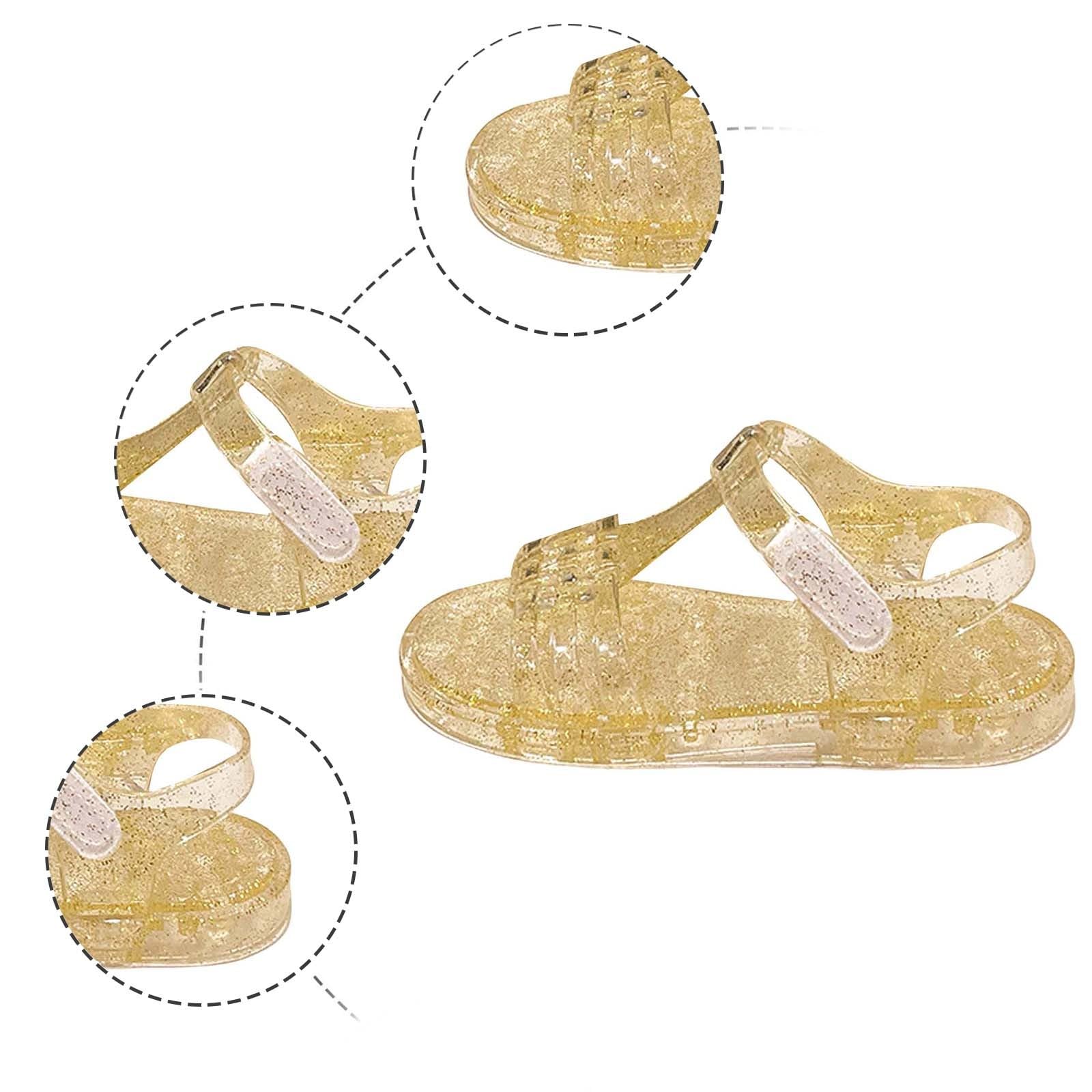 RXZCHH Generisch Mädchen-Gummisandalen, atmungsaktiv, offene Zehen, Strandschuhe, weiche Sohle, lässige Sommerschuhe für Kleinkinder
