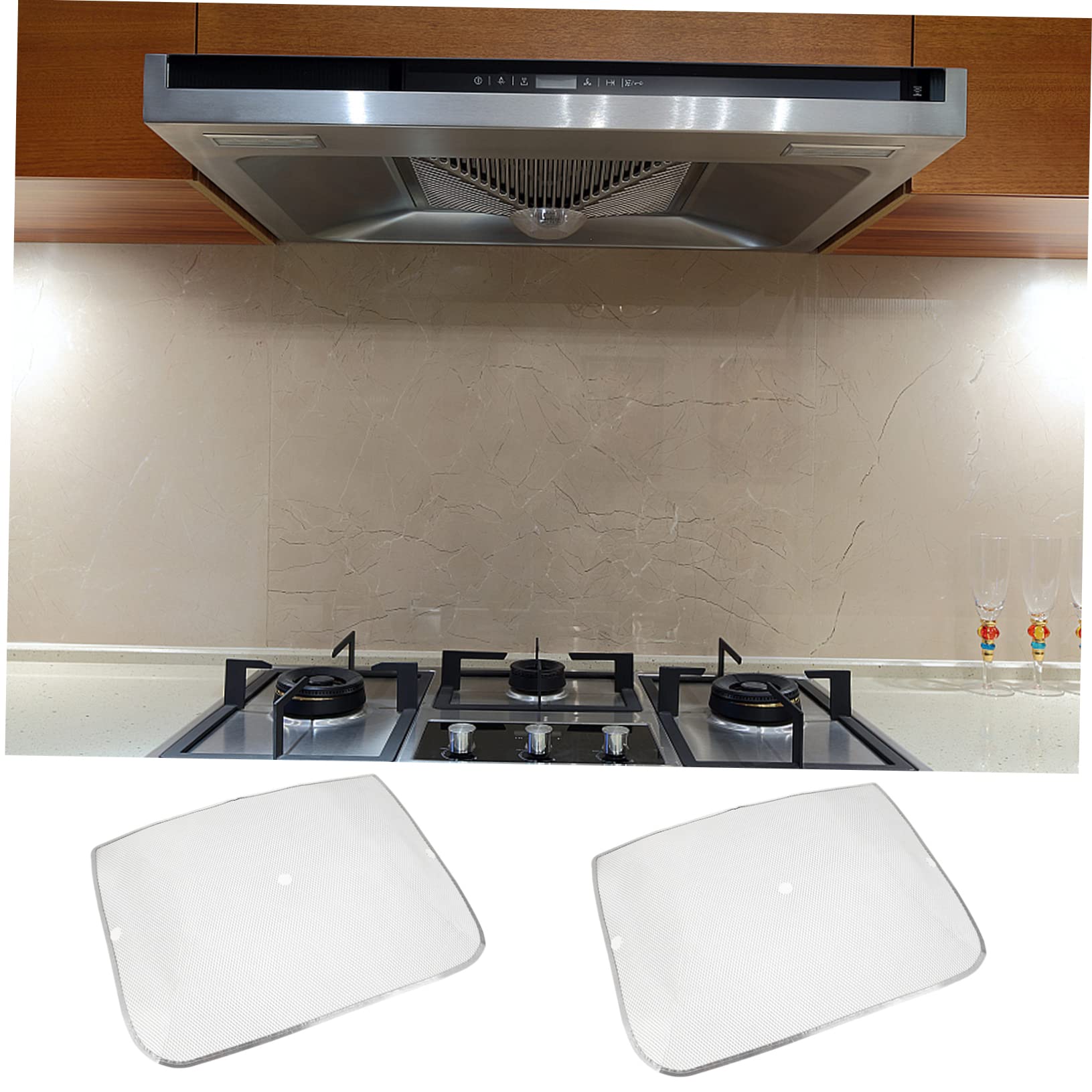 Angoily 6piezas Filtros De Extractora De Grasa Malla Filtrante Eficaz Para Cocina Fáciles De Instalar y Retirar Accesorios Prácticos Para Campana Extractora De