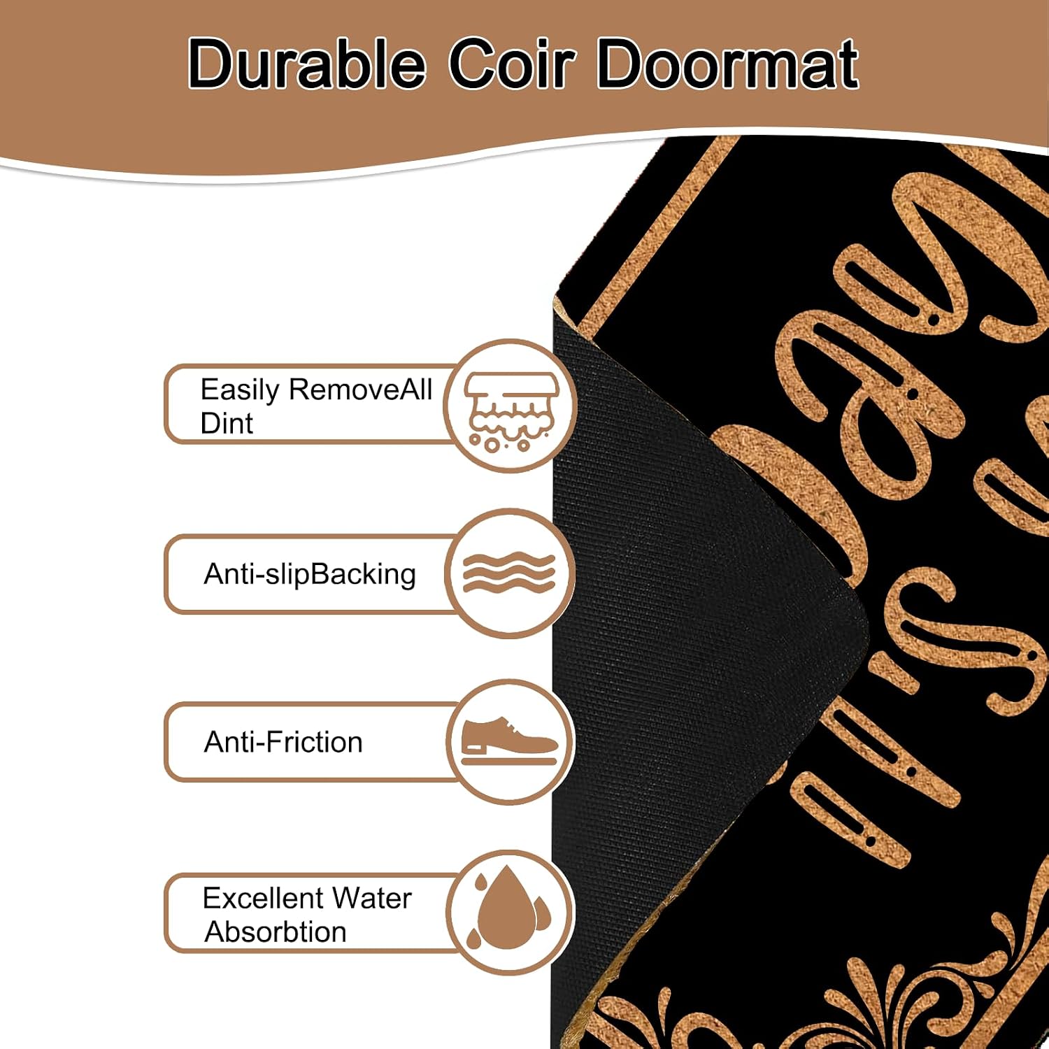 Ho, Why is You Here There is No Reason for You to Be Here Go Away Yay You're Here Hey Y'all Yay It's You Non-Slip 30x17 Inch Indoor/Outdoor Rug for Front Door Mat Housewarming Gift