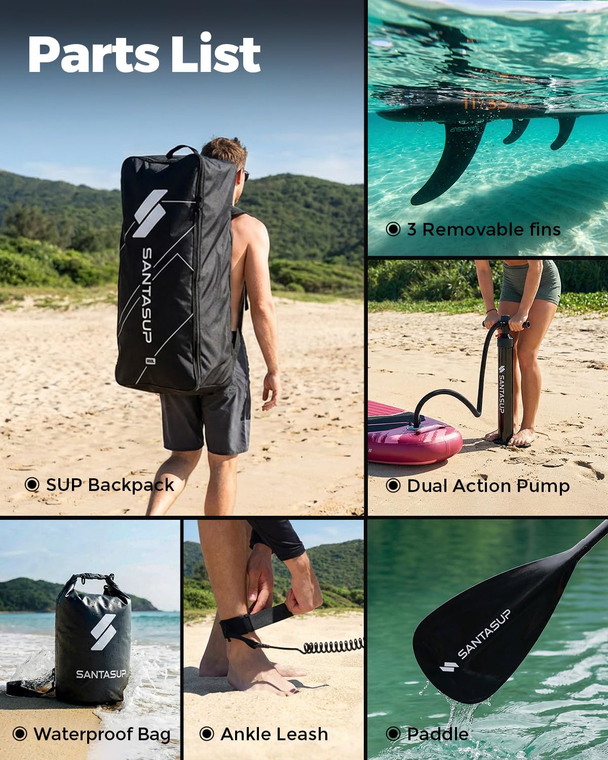 Tabla de Remo Inflable con Accesorios, Amplia Postura, para Adultos y Jóvenes