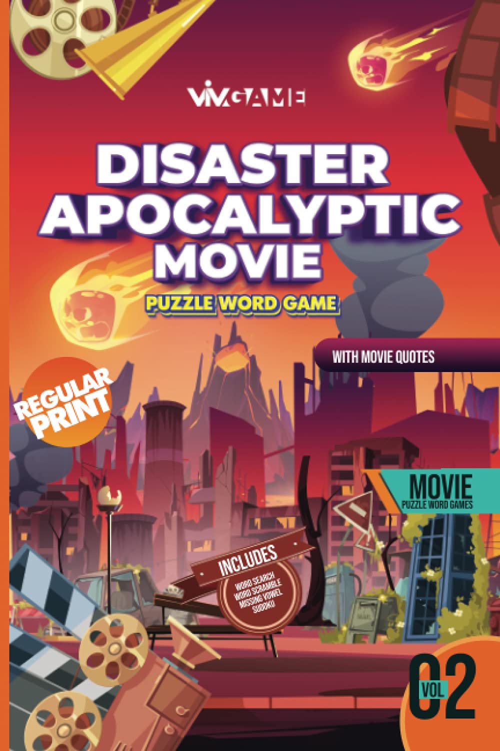 Buy Disaster Apocalyptic Movie Puzzle Word Game With Movie Quote Volume 02 Regular Print 100