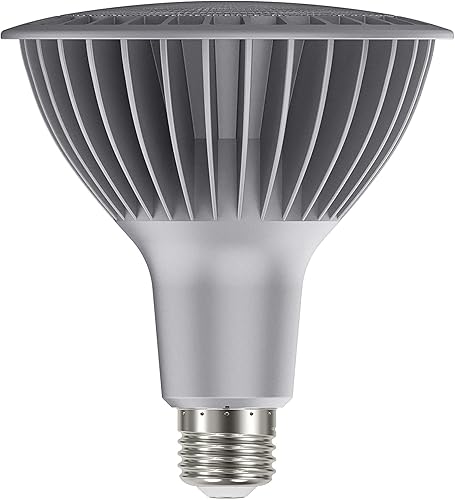 Satco S22251 LED PAR38 de 33 vatios de alto lumen; 3000 K; base media; 120 voltios, paquete de 6 cumple con California
