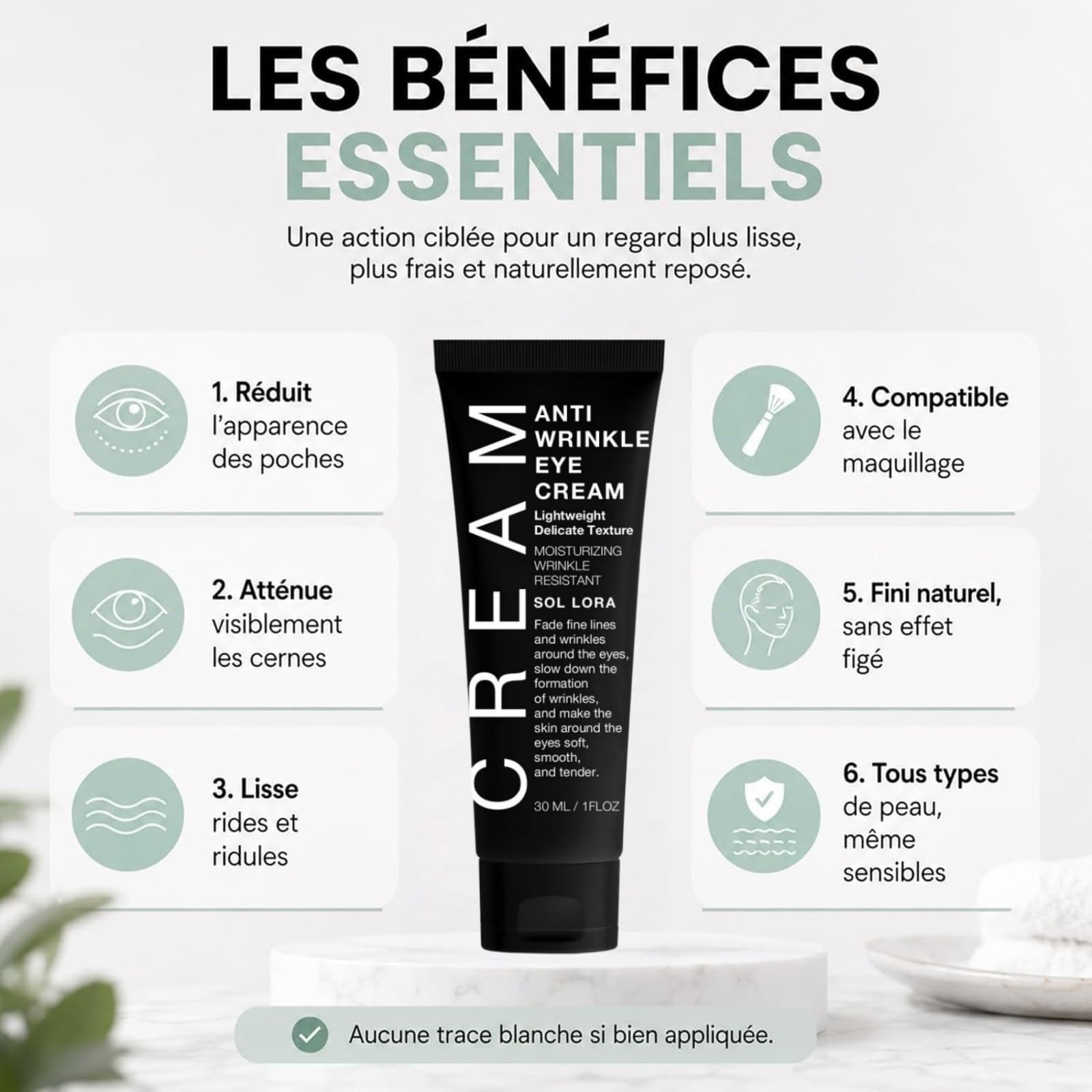 Lyciana Baume Anti Ride et Anti Cerne–Instant Eye Cream