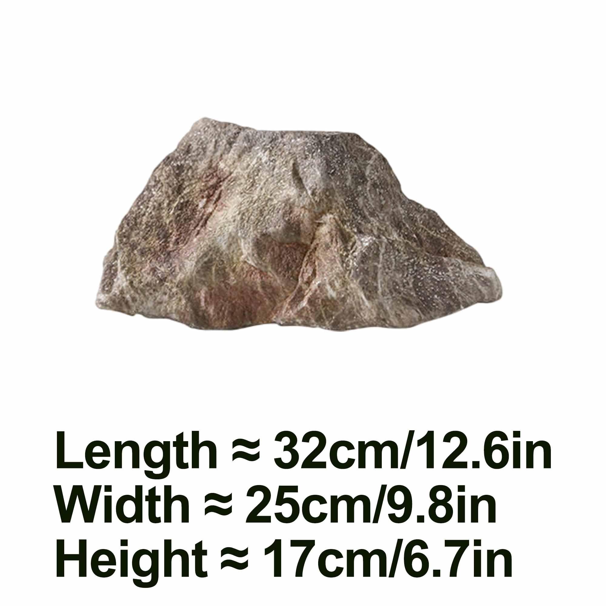 Roca paisajística Artificial, Rocas de imitación de Espuma de Poliuretano Ligera | Roca decorativa; ideal para jardines, acuarios, plantas de interior y paisajismo exterior(32x25x17cm)
