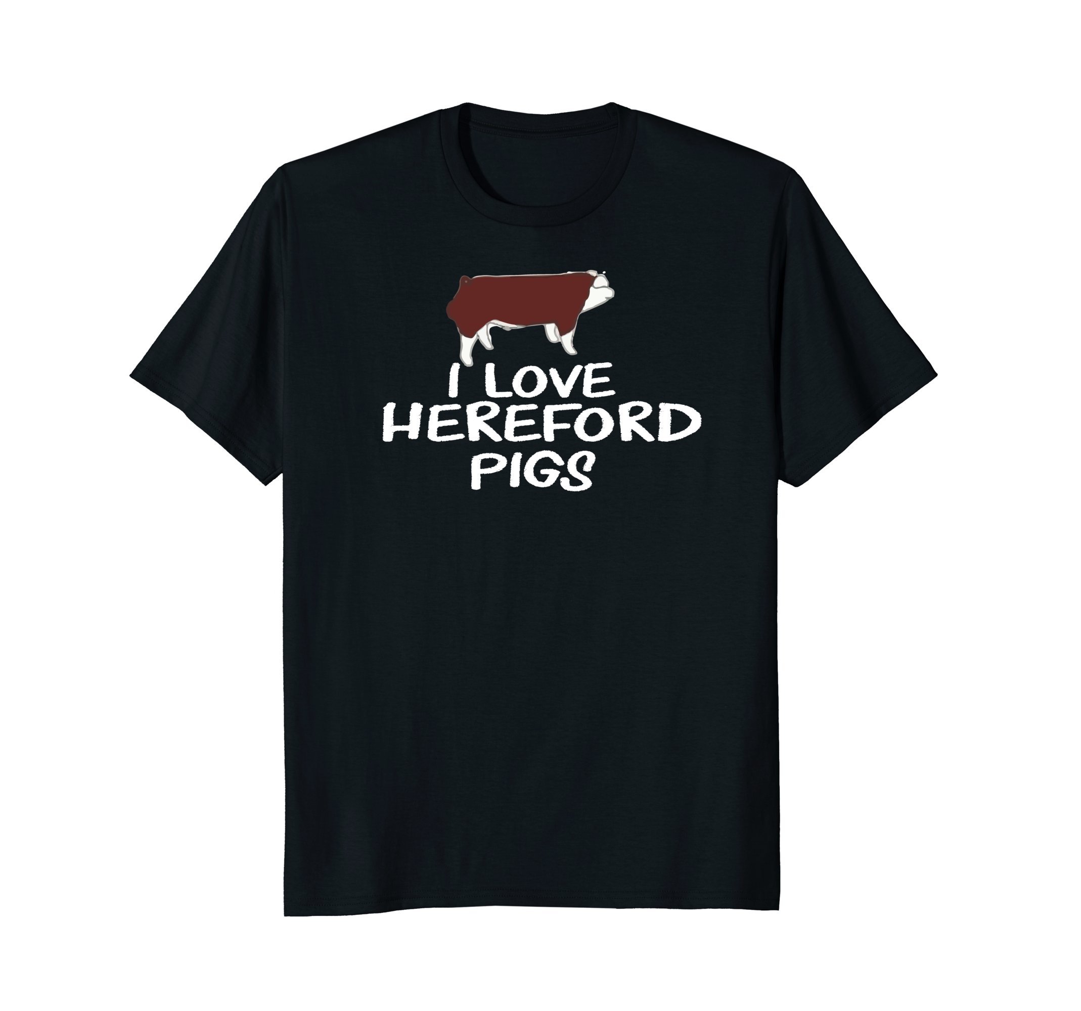 I love Hereford Pigs Women Apparel