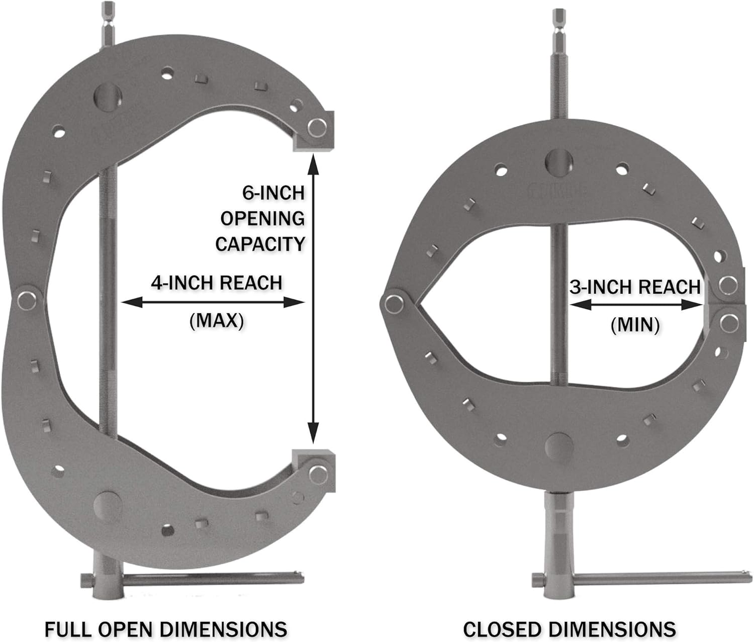 1/4 Series #6 Copper-Coated Clamp | 1/4" Impact Driver Rated