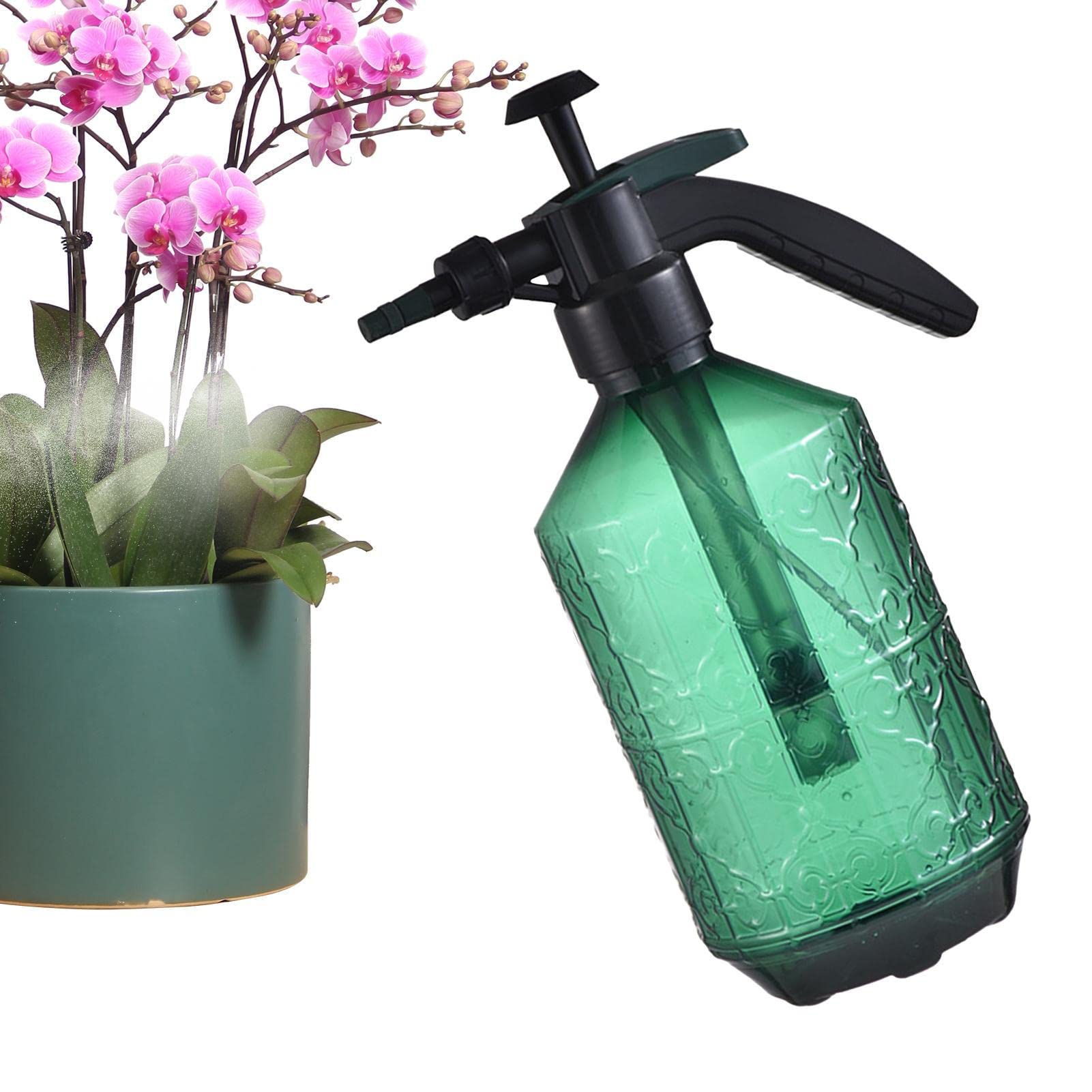 Drucksprüher, Gießkanne mit Verstellbarer Düse, Tragbare 2-Liter-Druckflasche mit Verstellbarer Düse zum Bewässern von Blumenrasen, zum Reinigen und Waschen zu Hause