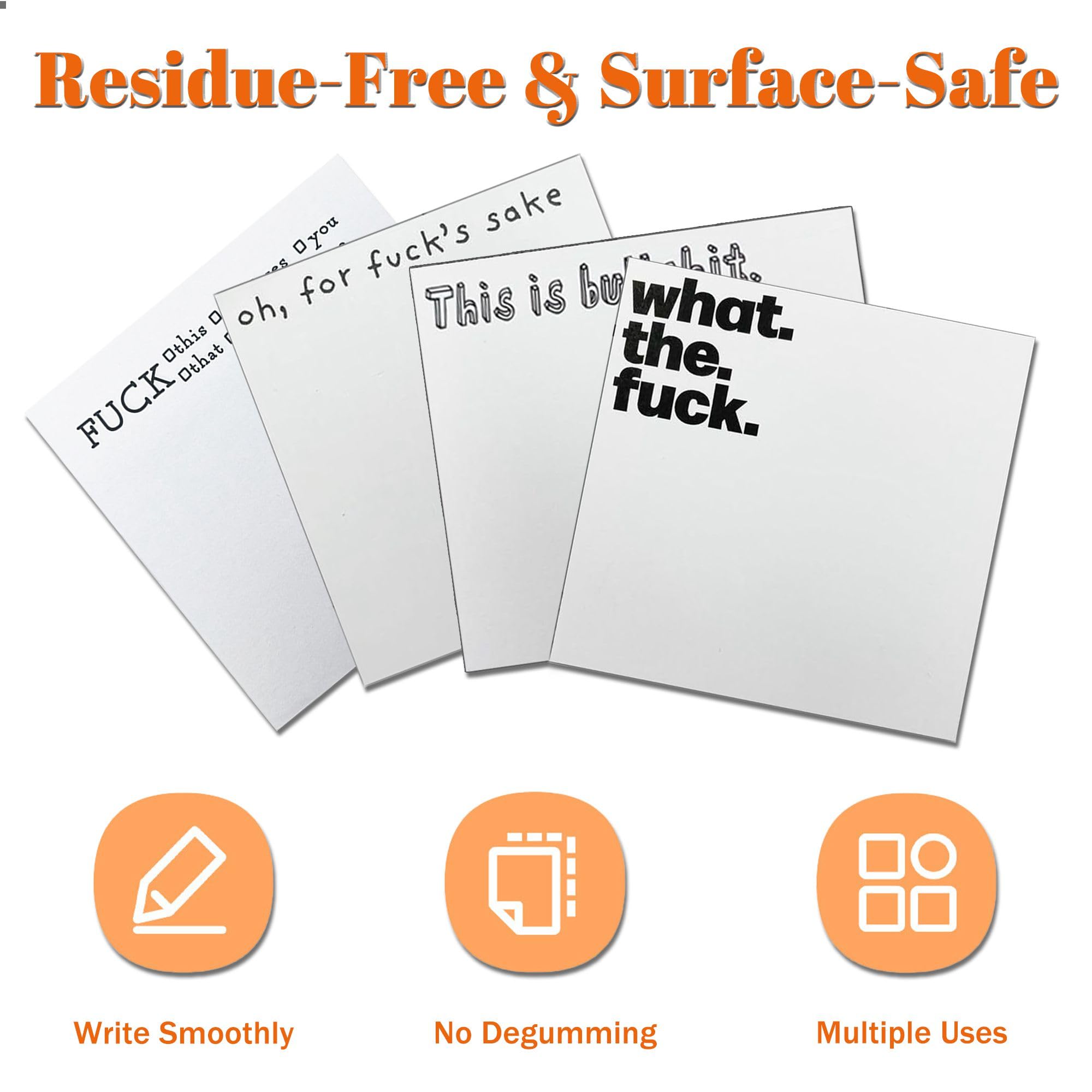Small Sticky Notes, 4PCS Sticky Notes Set, Sticky Notes Novelty Office Supplies - Image 3
