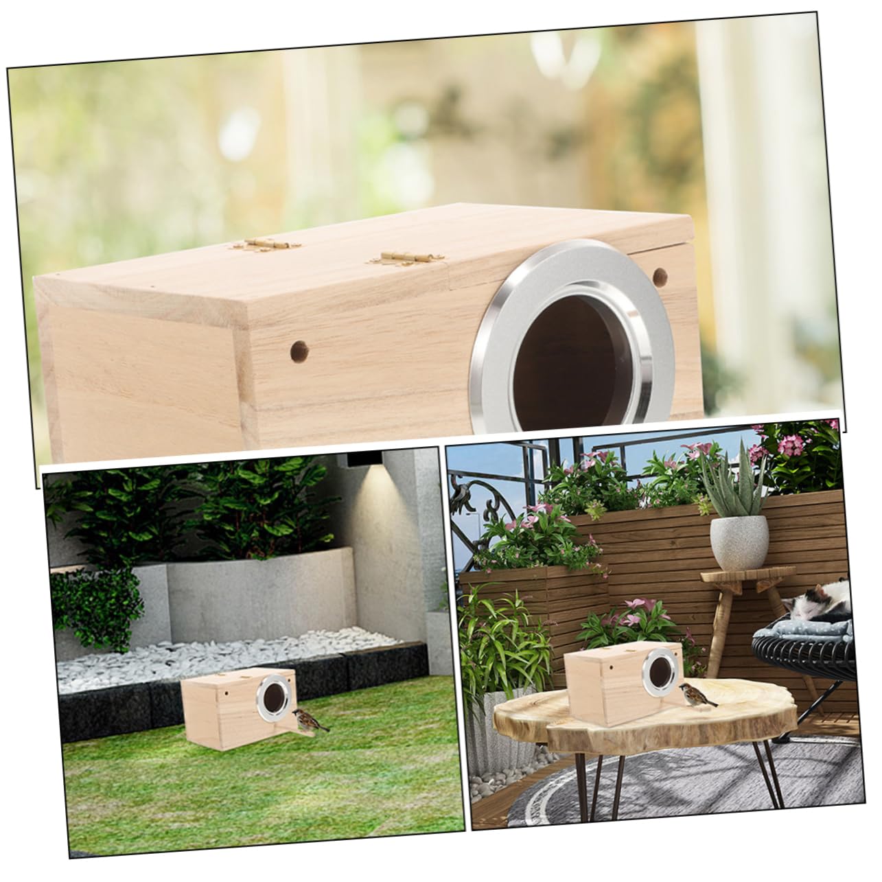 Abaodam Nichoir pour Perroquet Et Perruche Nid Oiseau Nichoir Suspendu pour Jardin Et Balcon