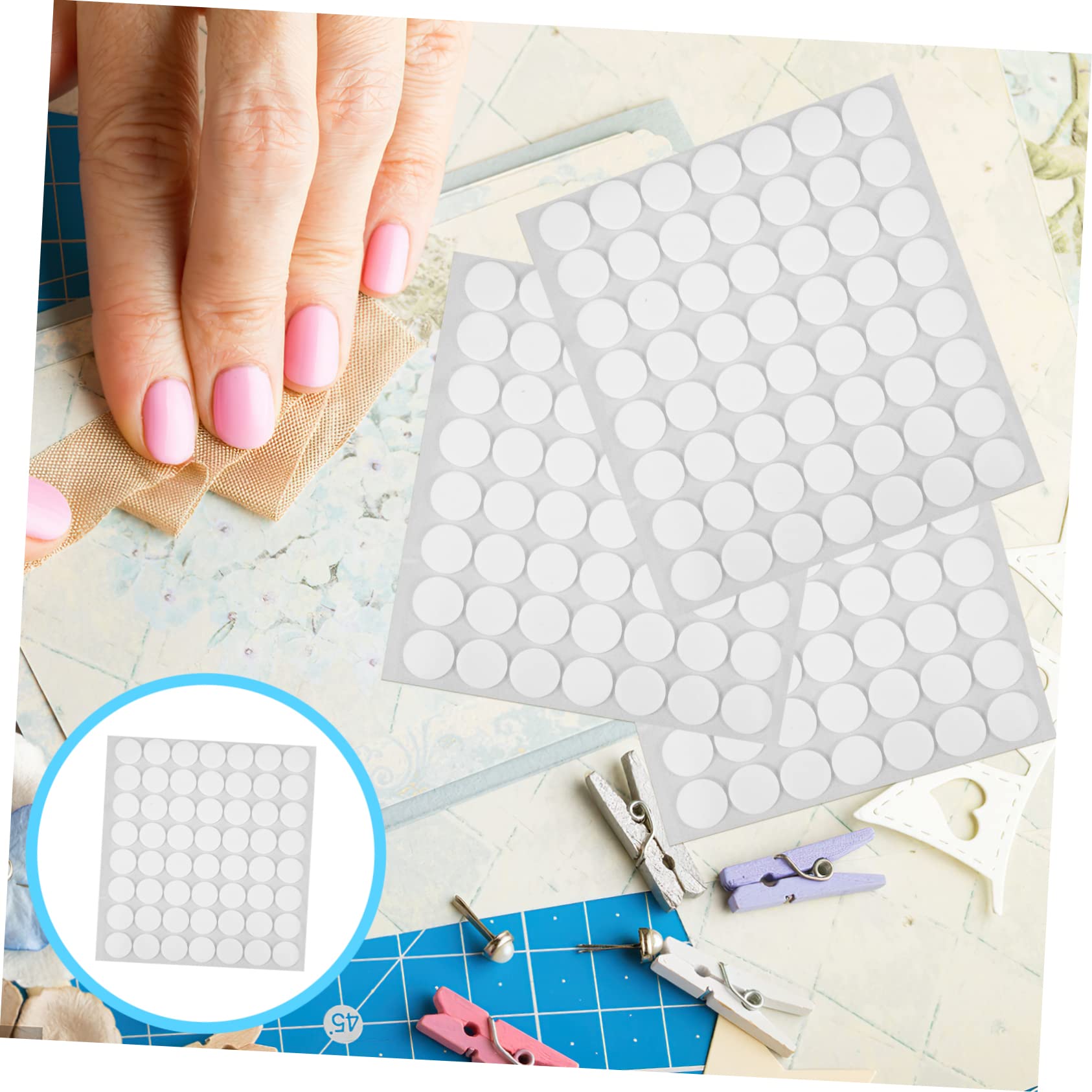 MAGICLULU 90blätter Rund-dot-sticker Doppelseitige Klebepunkte Für Kunsthandwerk Selbstklebende Aufkleber Für Scrapbooking Und Kartenherstellung Durchgehendes Design Einfach Abziehbar