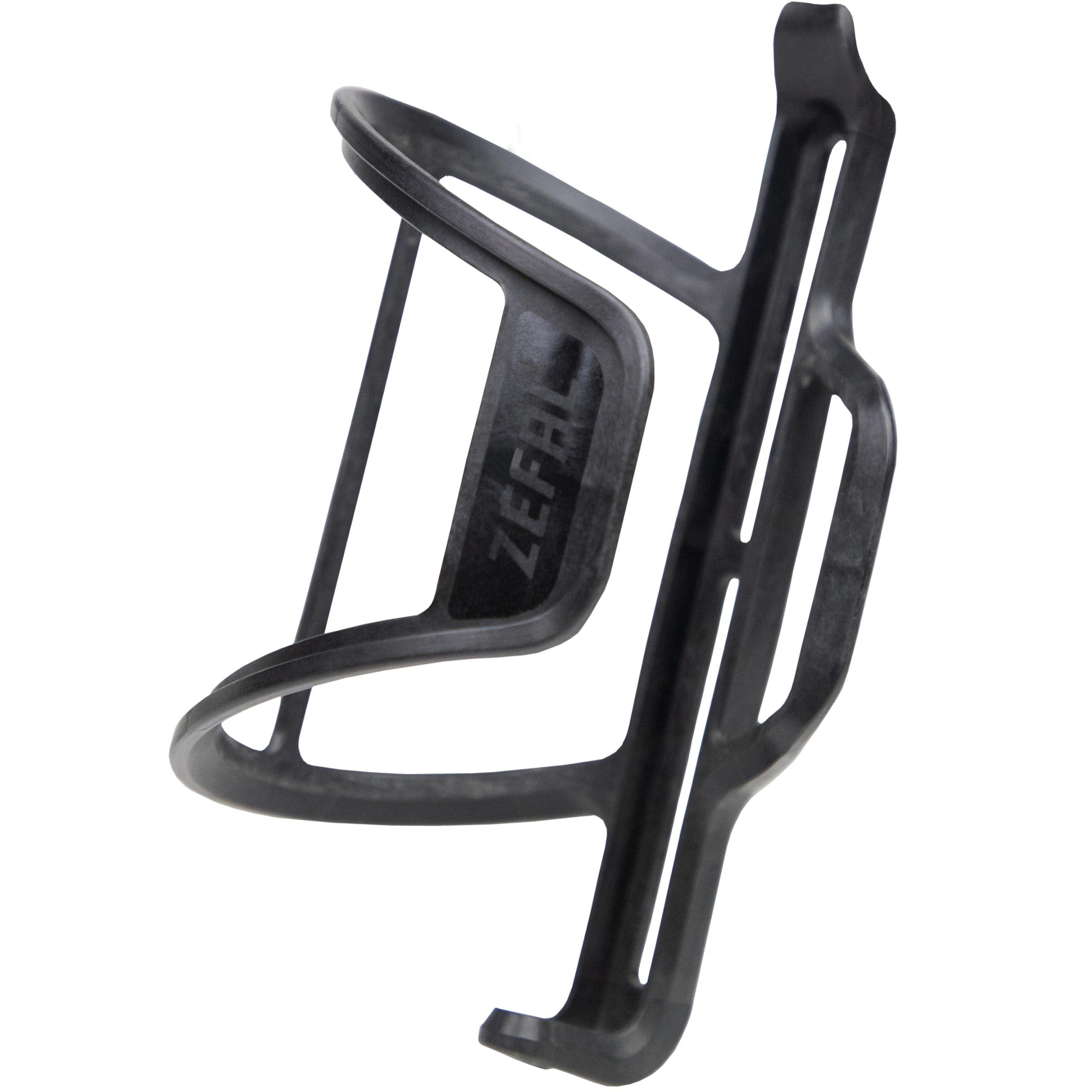 ZEFAL Pulse S2 à Droite - Porte Bidon Vélo à Ouverture Latérale - Porte Gourde Velo Légère - Porte Bidon VTT ou Vélo de Route en Fibre de Carbone - 28 g - Fabriqué en France, Noir