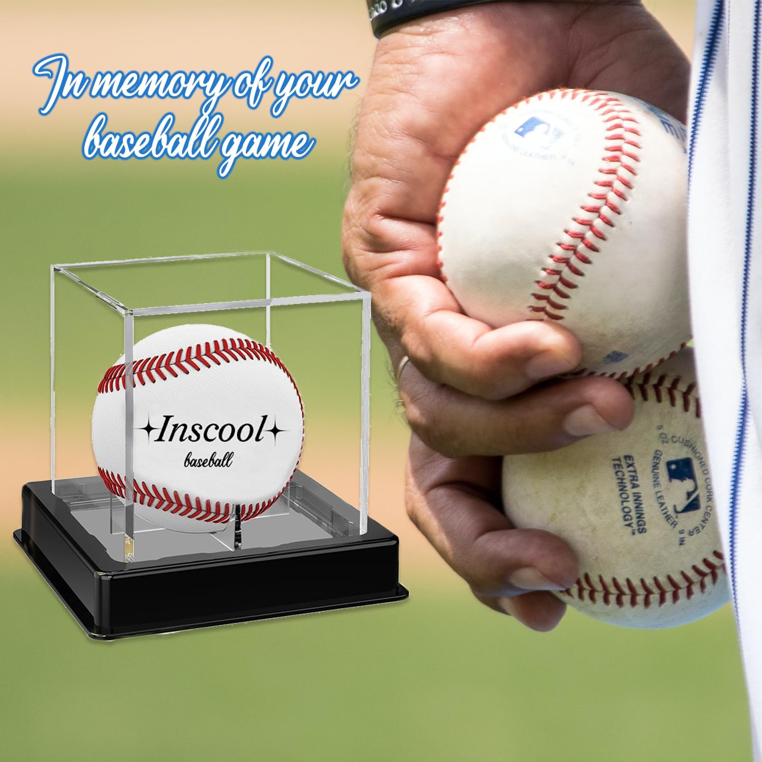 Acrylic Display Case , UV Protected Baseball Display Case Baseball Holder Acrylic Cube Clear Box Memorabilia Display Cases ,Autograph Display Cases&Storage Baseball Display Case (High Class) - Image 5