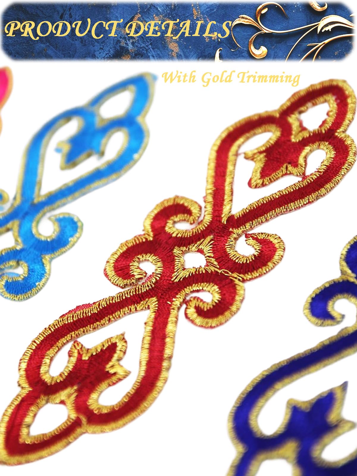 dress patch design Buy Embroidered Patches for Clothes JHONEA ACCESSORIES