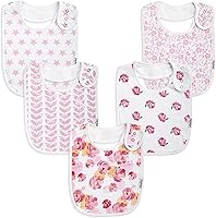 Vista 33 de Drool Bibs for Babies – Organic, Unisex, Soft Absorbent Teething Bibs with Adjustable Snaps