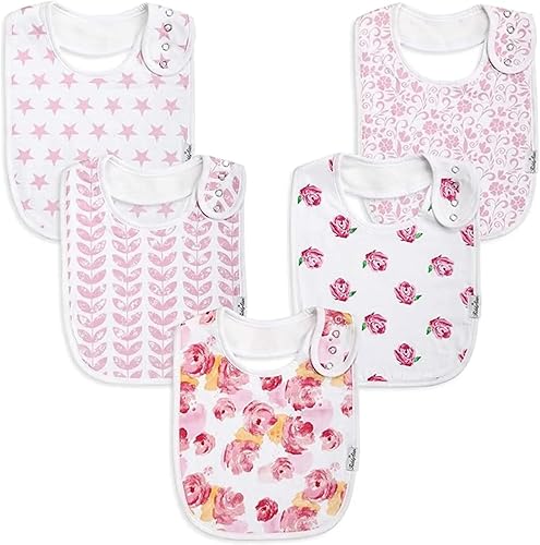 Miniatura 33 de Drool Bibs for Babies – Organic, Unisex, Soft Absorbent Teething Bibs with Adjustable Snaps Paquete de 10 baberos de dentición de moda,Paquete de 10